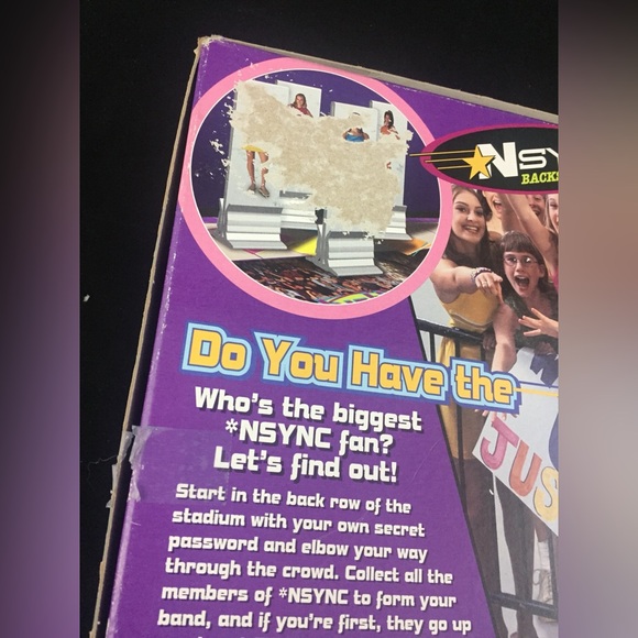 NSYNC Backstage Pass Board Game by Patch Boy Band Trivia "Missing 1 Trivia Card" - Picture 9 of 11